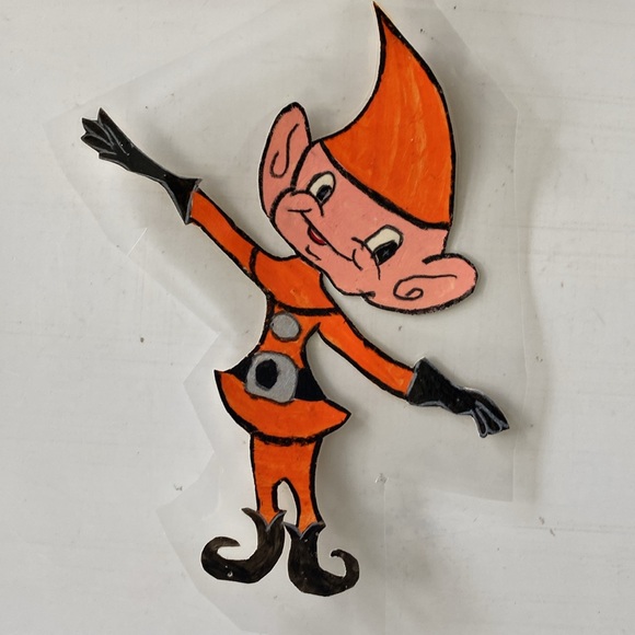 Vintage Pixie Elf Window Decals Lot of 3 - Picture 6 of 8